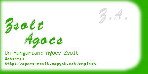 zsolt agocs business card